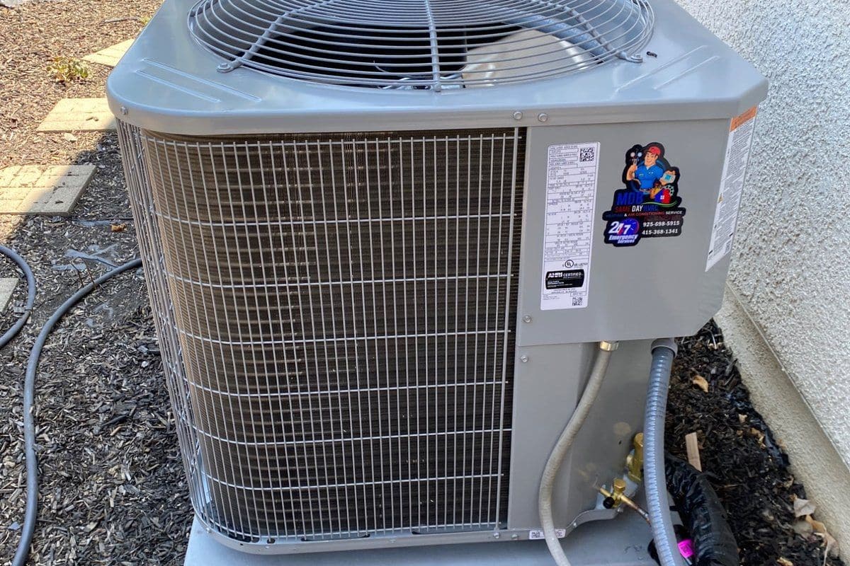 Residential HVAC installation completed by MDB Same Day HVAC